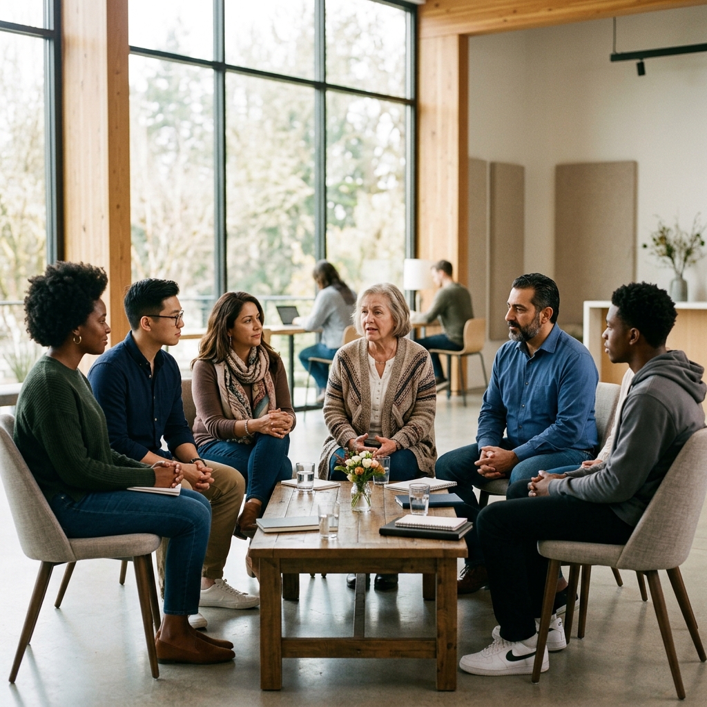 Support group meeting